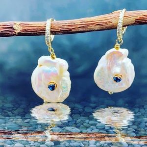 Anthropologie pearl earrings December Birthstone